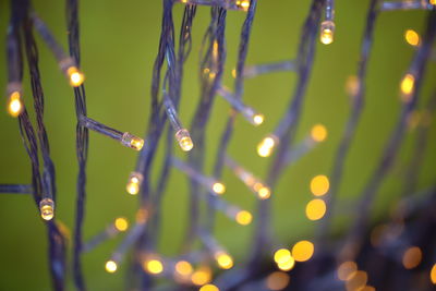 Defocused image of illuminated lights