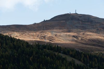 Scenic view of mountain against sky