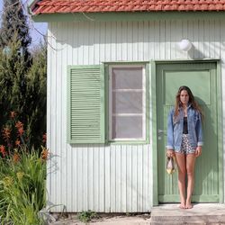 Man standing in front of building
