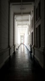 Empty corridor of building