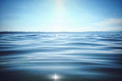 Scenic view of calm sea against sky