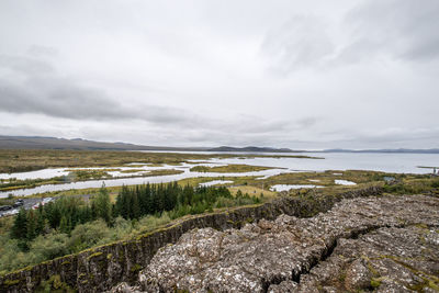 Scenic view of landscape against sky