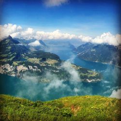 Scenic view of landscape against sky