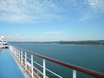 Pier on sea against sky