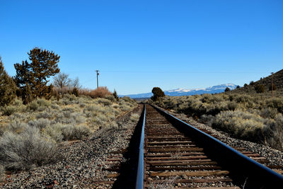 Railroad tracks.