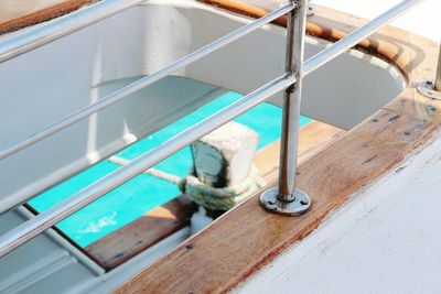 High angle view of swimming pool