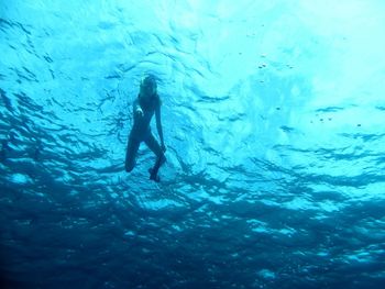 Full length of man swimming in sea