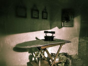 Shadow on wall