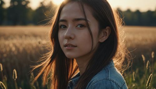 Close-up of young woman