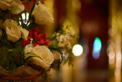 Close-up of rose bouquet