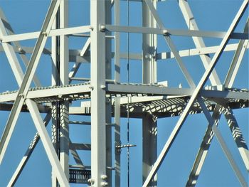 Low angle view of bridge against sky