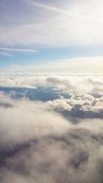 Low angle view of clouds in sky