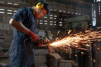 Man working in factory