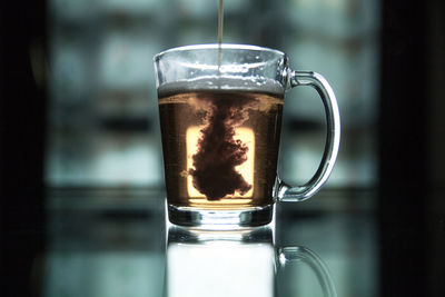 Close-up of drink in glass