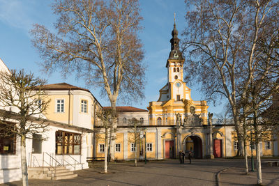 View of building and street against sky