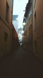 Narrow alley in city