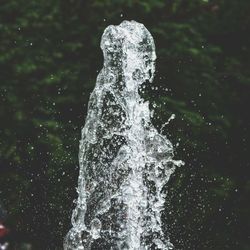 Close-up of water splashing fountain