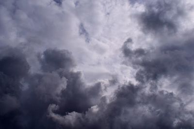 Low angle view of clouds in sky