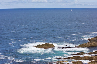 Scenic view of sea against sky