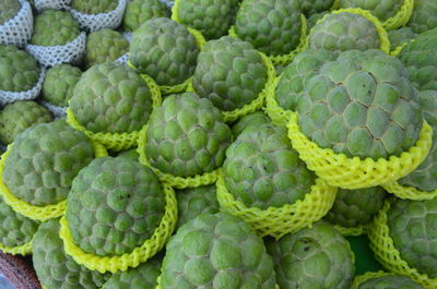 Full frame shot of fruits for sale in market
