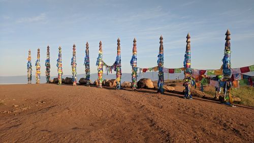 Panoramic view of beach against sky