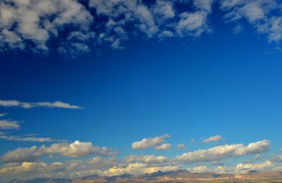 Low angle view of clouds in sky