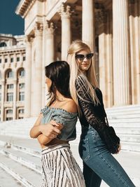 Young woman wearing sunglasses outdoors