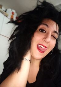 Portrait of smiling young woman