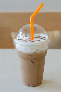 Close-up of drink in glass