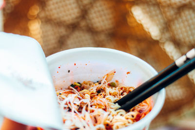 Golden shimmer - cup noodles instant ramen