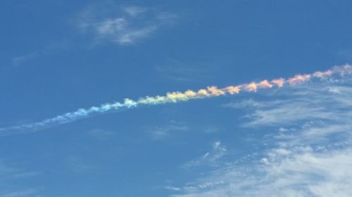 Low angle view of cloudy sky