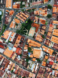 Aerial view of city