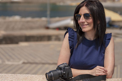 Portrait of a smiling young woman