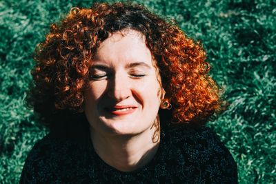 Portrait of a smiling young woman