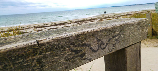 View of calm beach against the sky
