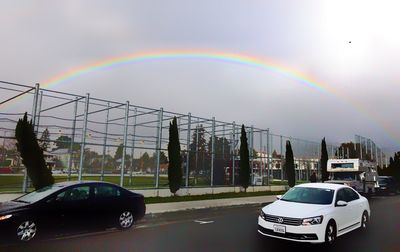 View of rainbow against sky