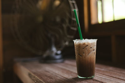 Close-up of drink on table