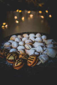 Close-up of food on table