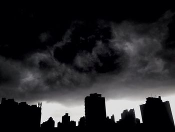 Low angle view of cloudy sky