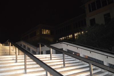 View of illuminated built structure at night