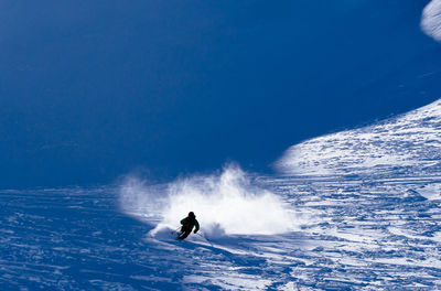 Person skiing on mountain