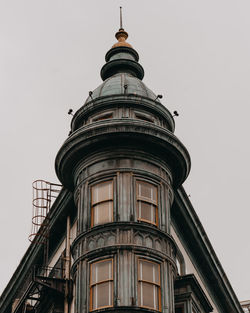 Low angle view of building against clear sky