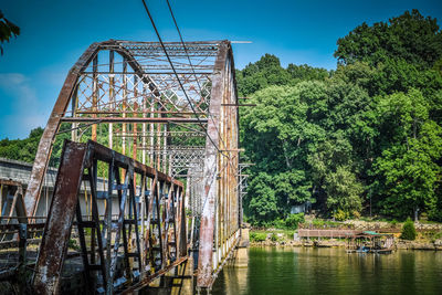 Old bridge over river