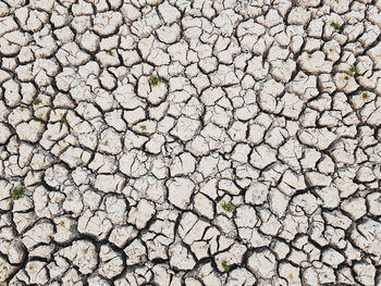 Full frame shot of cracked land