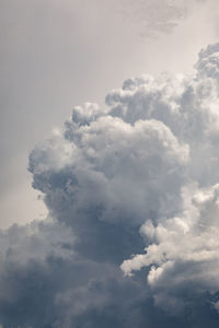 Low angle view of clouds in sky