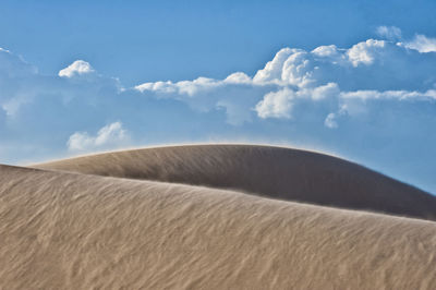 Scenic view of desert against sky