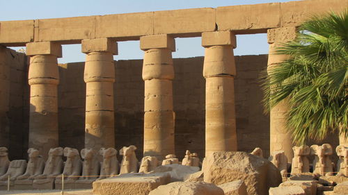 Historic site of karnak in egypt