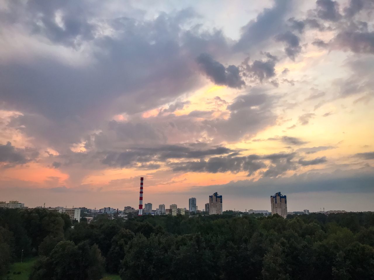 FACTORY AGAINST SKY DURING SUNSET