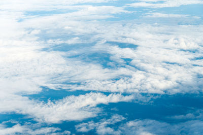 Aerial view of clouds in sky