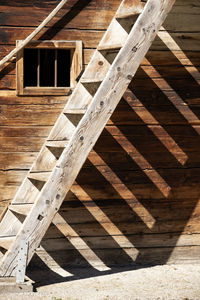 High angle view of staircase